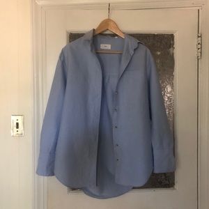 KOTN Oversized Oxford Shirt in Light Blue - S